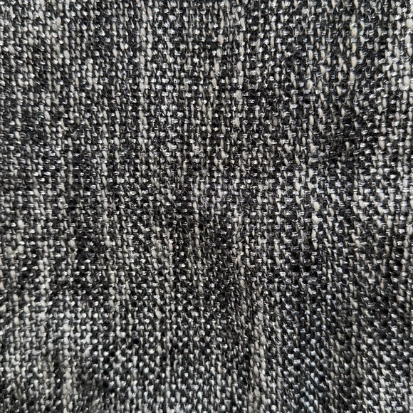 WHBM Black White Shiny Tweed Straight Pencil Skirt Sz 8 - Picture 10 of 13